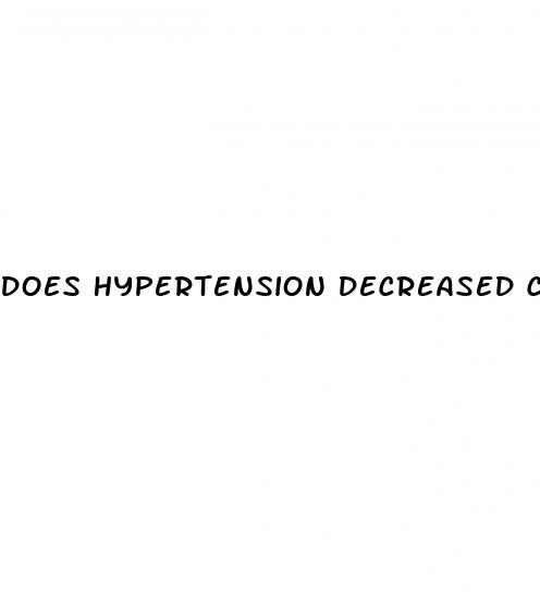 does hypertension decreased cardiac output