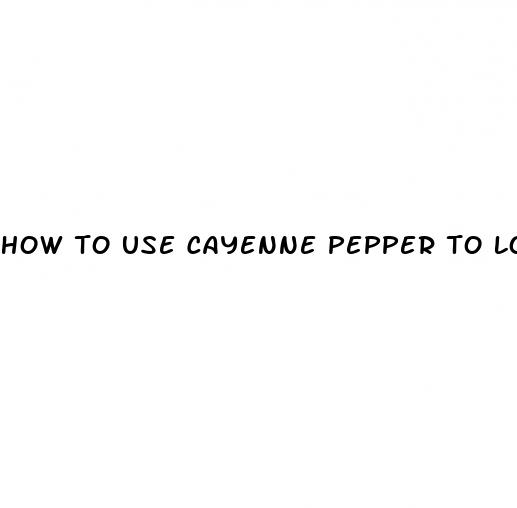 how to use cayenne pepper to lower blood pressure