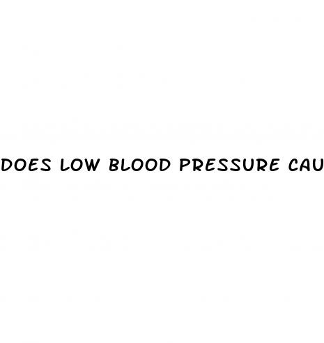 does low blood pressure cause cold hands and feet