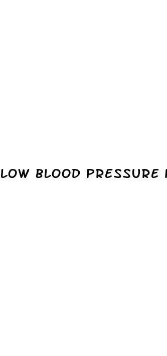 low blood pressure in senior citizens