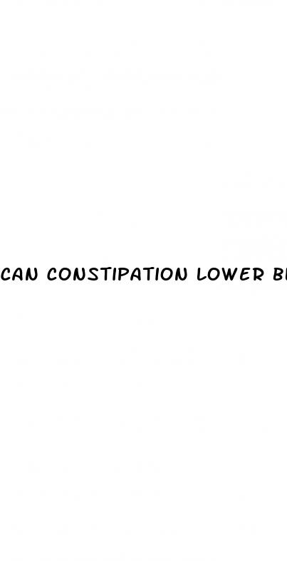 can constipation lower blood pressure