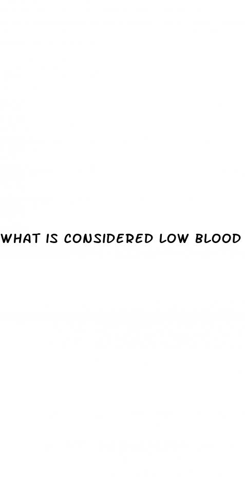 what is considered low blood pressure in a man