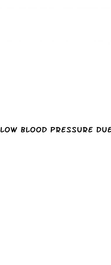 low blood pressure due to blood loss