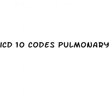icd 10 codes pulmonary hypertension