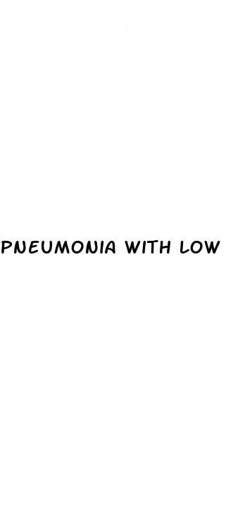 pneumonia with low blood pressure