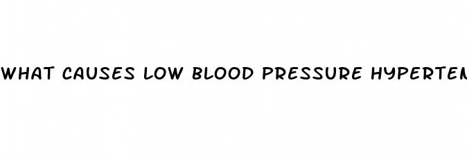 what causes low blood pressure hypertension