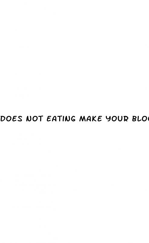 does not eating make your blood pressure low
