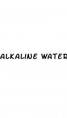 alkaline water and high blood pressure