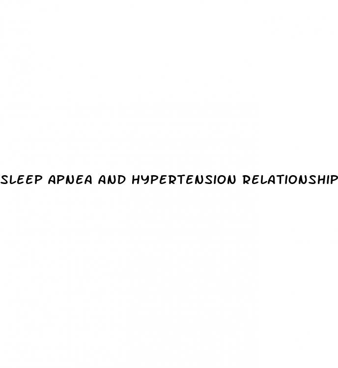 sleep apnea and hypertension relationship
