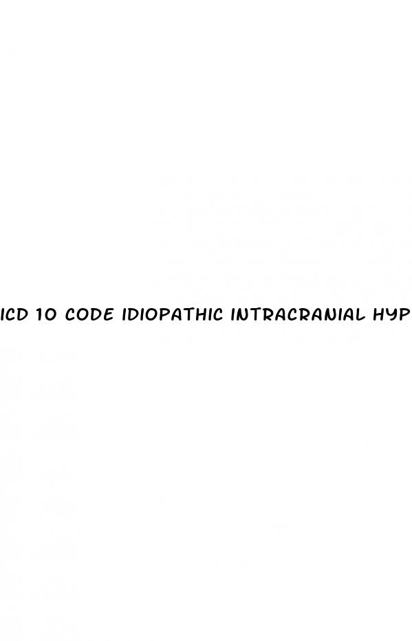 icd 10 code idiopathic intracranial hypertension