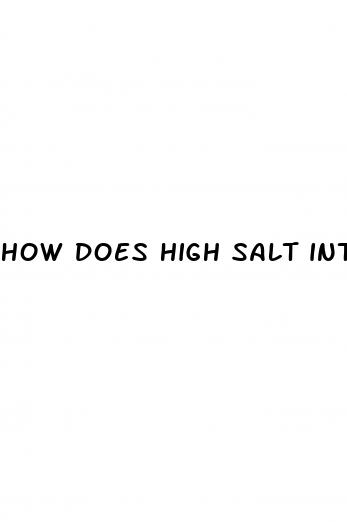 how does high salt intake cause hypertension