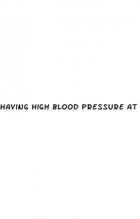 having high blood pressure at a young age