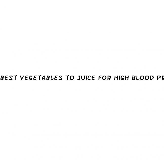 best vegetables to juice for high blood pressure
