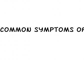 common symptoms of low blood pressure