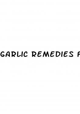 garlic remedies for high blood pressure