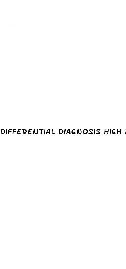 differential diagnosis high blood pressure