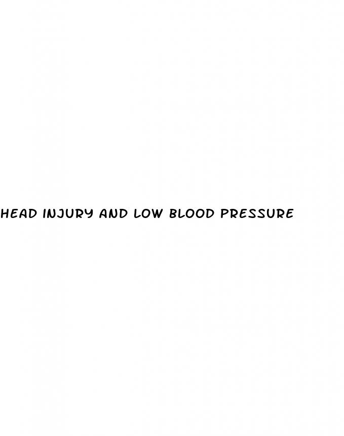head injury and low blood pressure