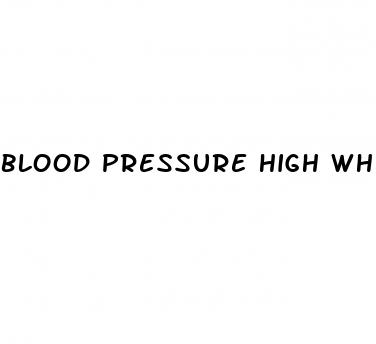 blood pressure high when stressed