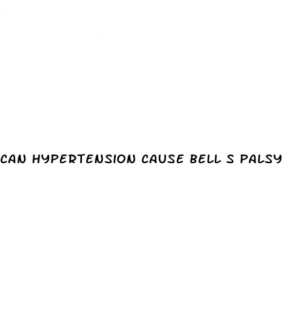 can hypertension cause bell s palsy