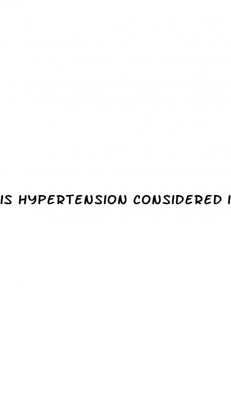 is hypertension considered immunocompromised