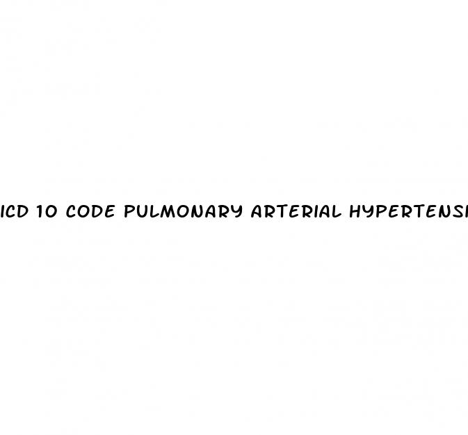 icd 10 code pulmonary arterial hypertension