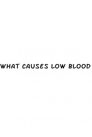what causes low blood pressure and high blood sugar