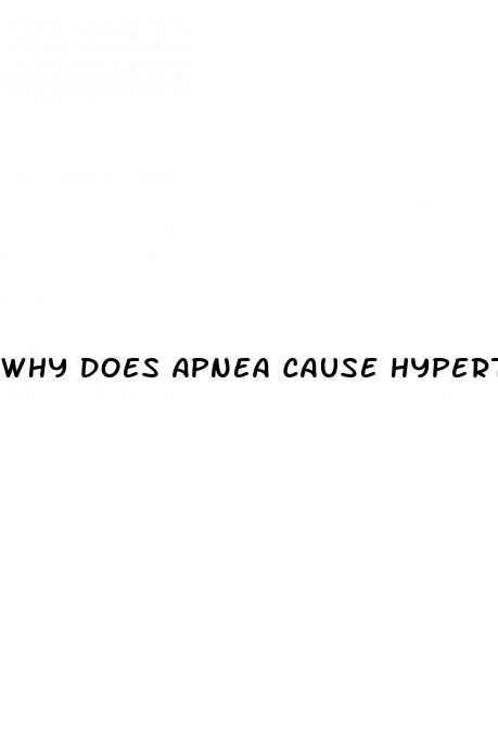 why does apnea cause hypertension
