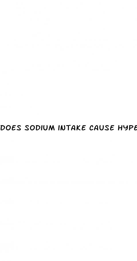 does sodium intake cause hypertension