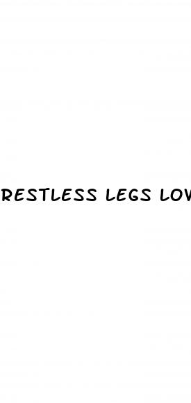 restless legs low blood pressure