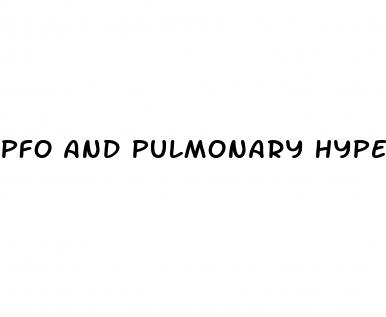 pfo and pulmonary hypertension