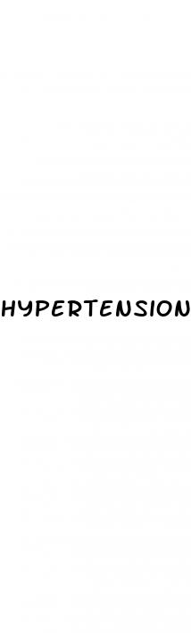 hypertension in blood vessels