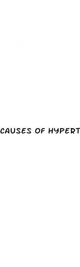 causes of hypertension in women