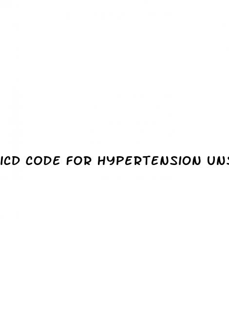 icd code for hypertension unspecified