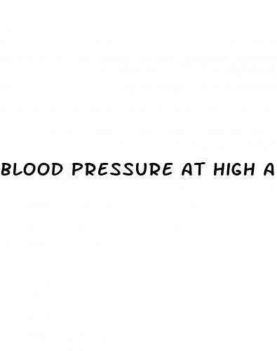 blood pressure at high altitude