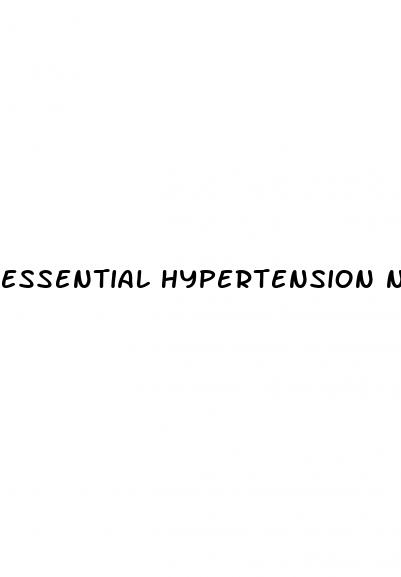 essential hypertension nursing diagnosis