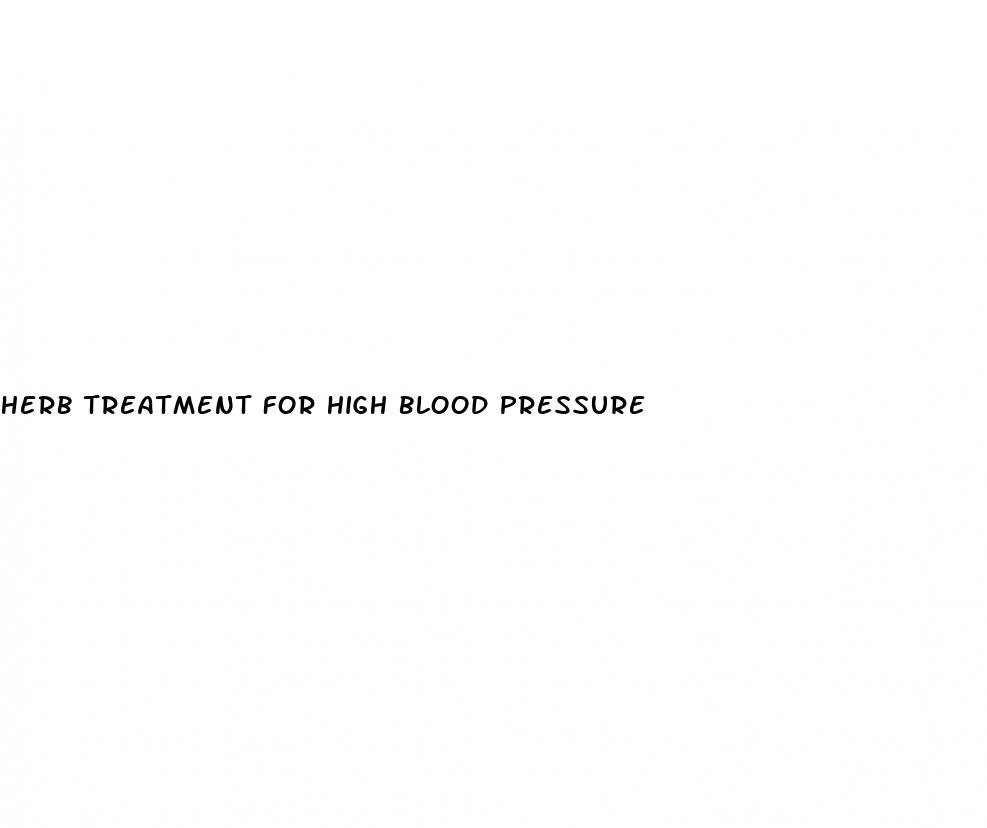 herb treatment for high blood pressure