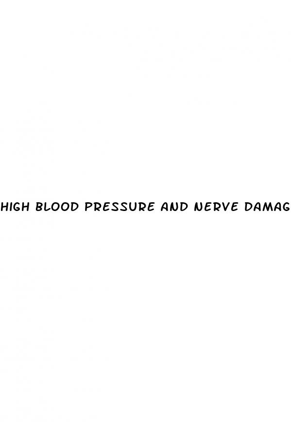 high blood pressure and nerve damage