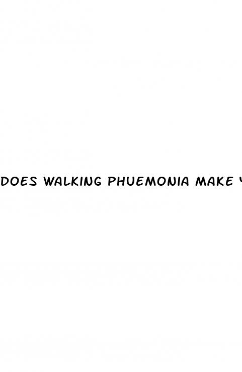 does walking phuemonia make your blood pressure go to hypertension