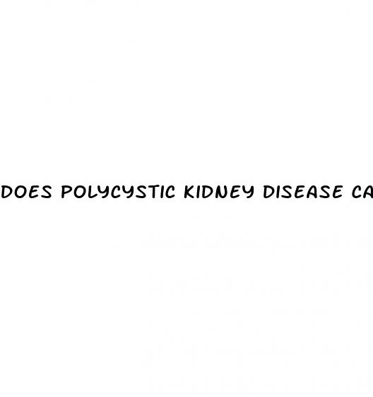 does polycystic kidney disease cause high blood pressure