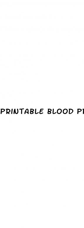 printable blood pressure chart