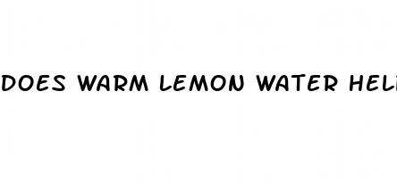 does warm lemon water help lower blood pressure