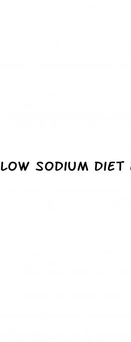 low sodium diet blood pressure