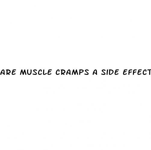 are muscle cramps a side effect of hypertension medication