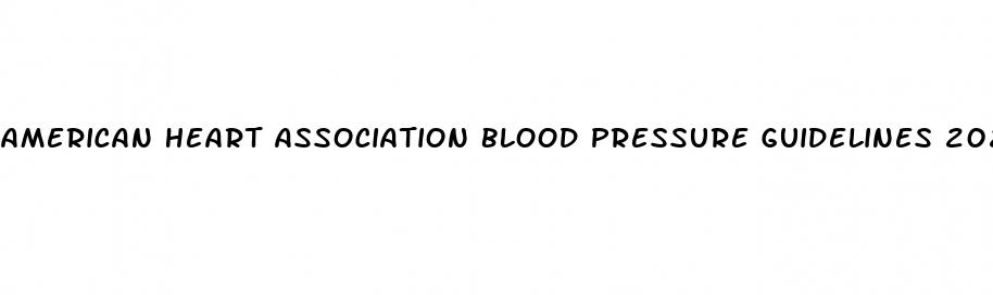 american heart association blood pressure guidelines 2023