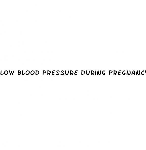 low blood pressure during pregnancy chart