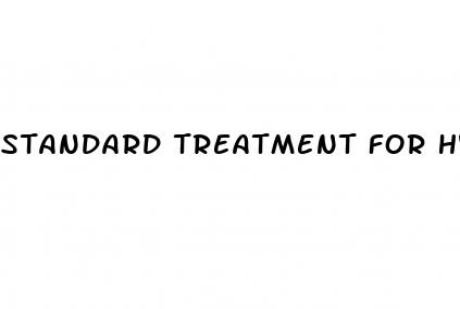 standard treatment for hypertension