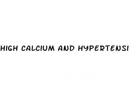 high calcium and hypertension