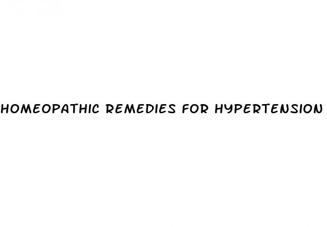 homeopathic remedies for hypertension and triglycerides