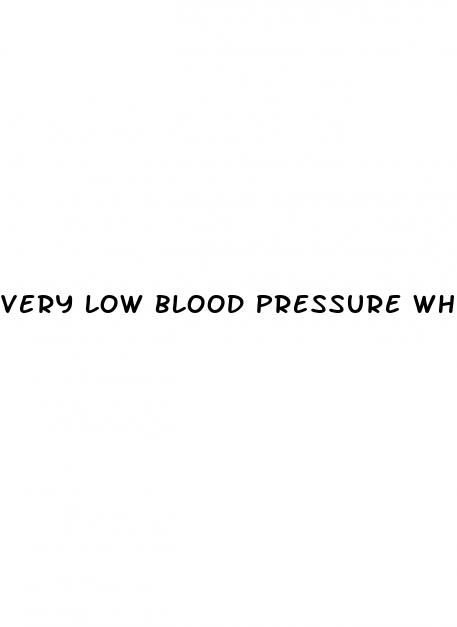 very low blood pressure when sleeping