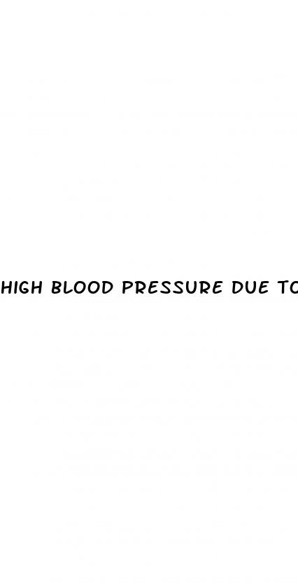 high blood pressure due to obesity